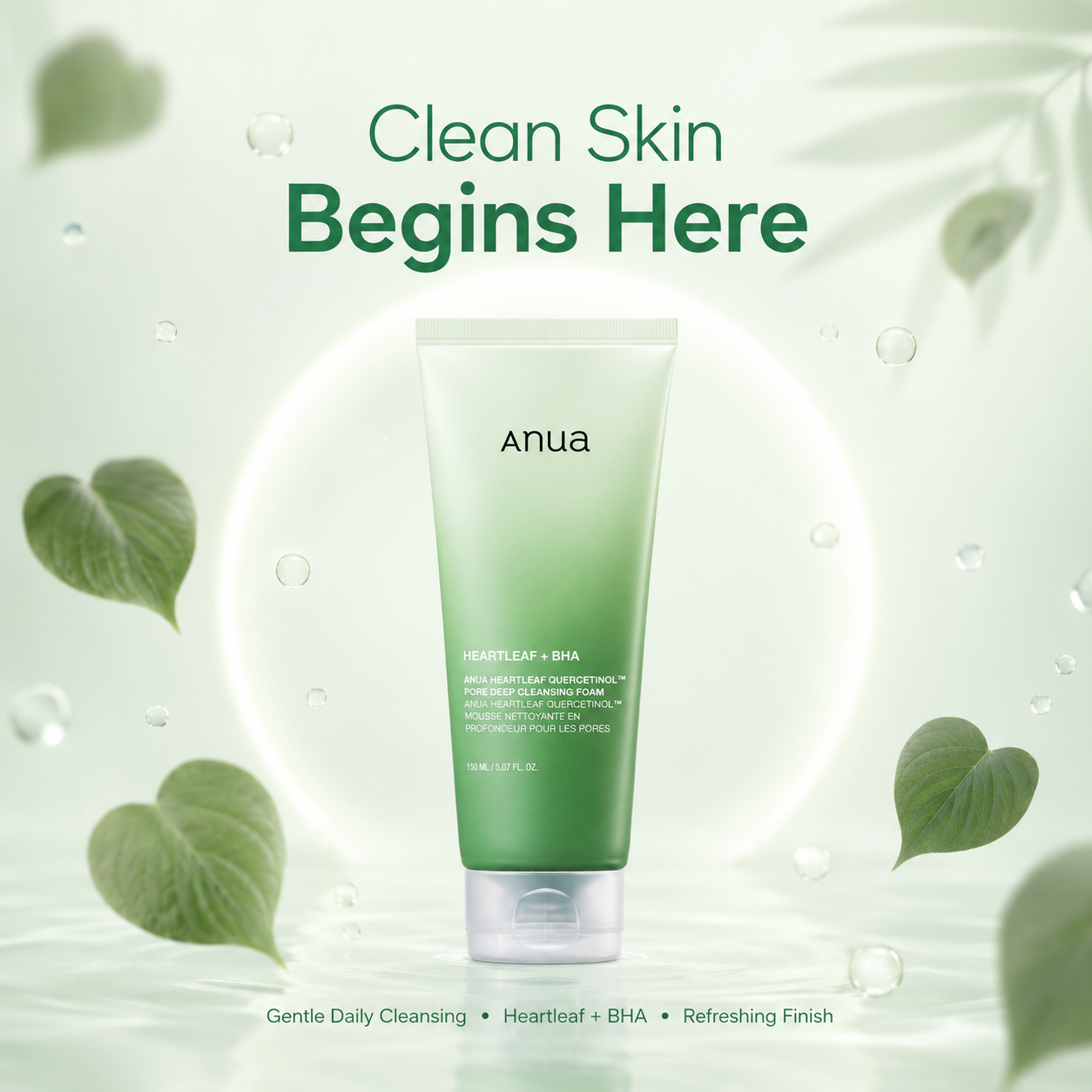 Anua Heartleaf Quercetinol Deep Cleansing Foam