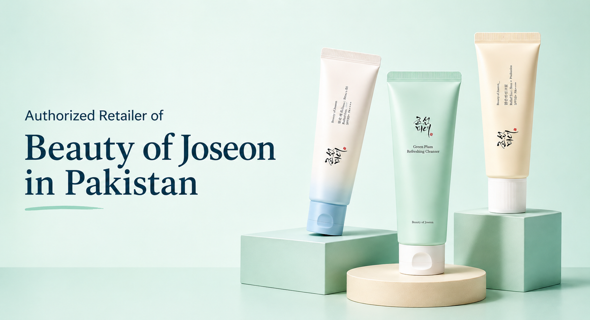 Korean skincare hero banner featuring original beauty products from onestep.beauty
