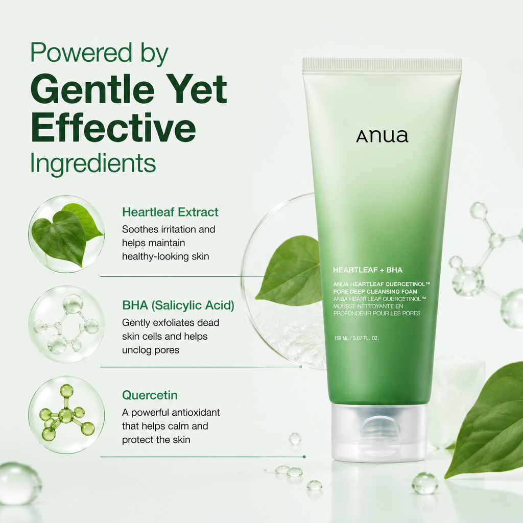 Anua Heartleaf Quercetinol Deep Cleansing Foam