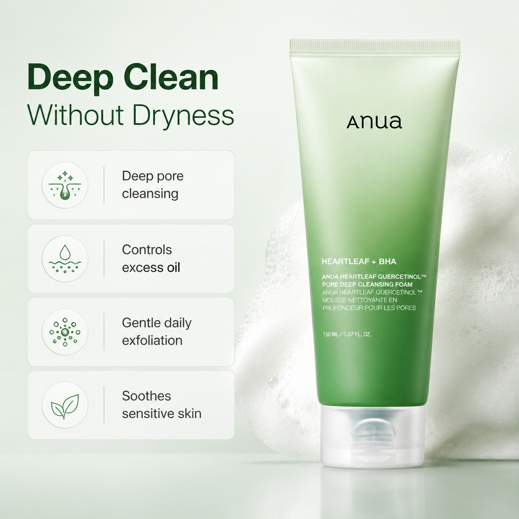 Anua Heartleaf Quercetinol Deep Cleansing Foam
